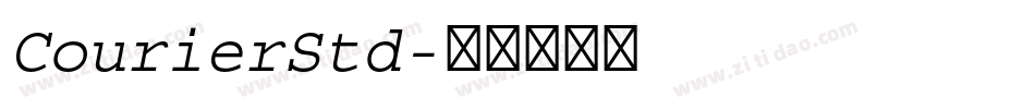 CourierStd字体转换