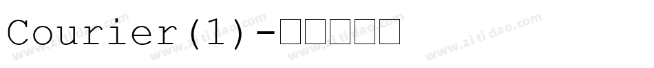 Courier(1)字体转换