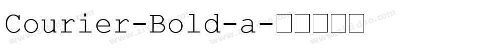 Courier-Bold-a字体转换