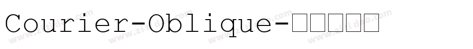 Courier-Oblique字体转换