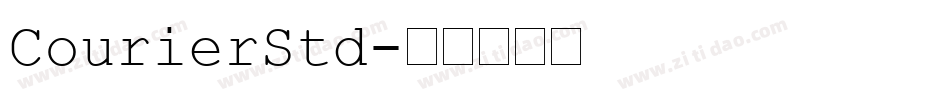 CourierStd字体转换