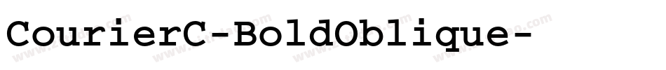 CourierC-BoldOblique字体转换