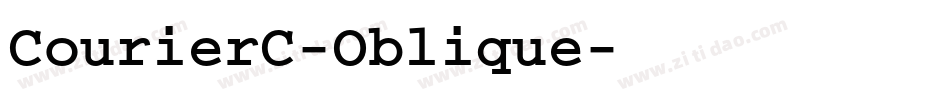 CourierC-Oblique字体转换