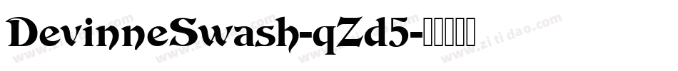 DevinneSwash-qZd5字体转换