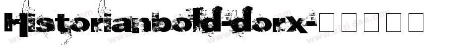 Historianbold-dorx字体转换