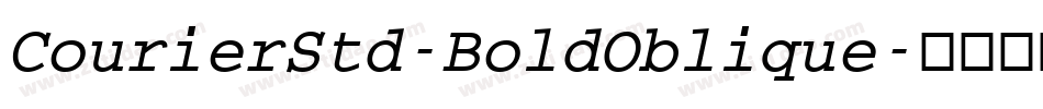 CourierStd-BoldOblique字体转换