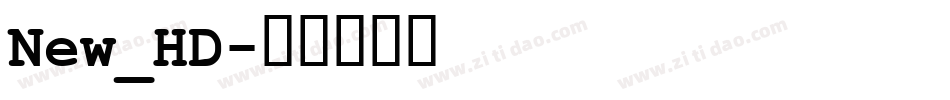 New_HD字体转换
