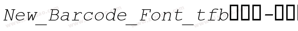 New_Barcode_Font_tfb转换器字体转换