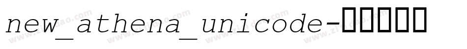 new_athena_unicode字体转换