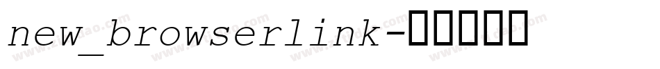 new_browserlink字体转换