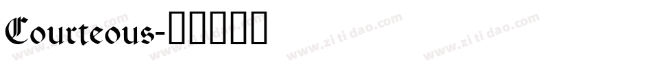 Courteous字体转换