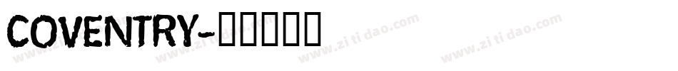 COVENTRY字体转换