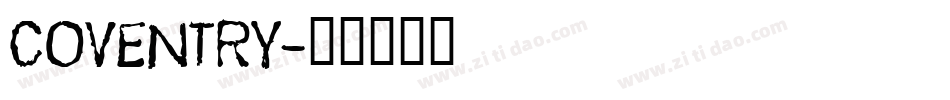 COVENTRY字体转换