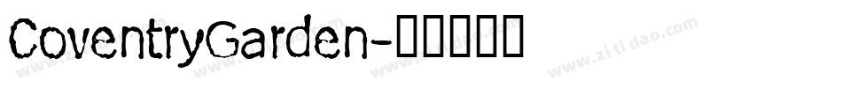 CoventryGarden字体转换