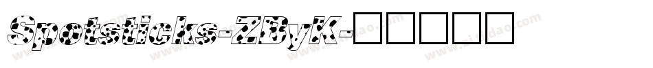 Spotsticks-ZByK字体转换