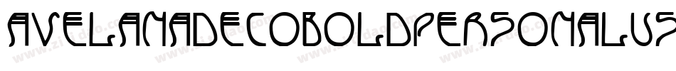 AvelanaDecoBoldPersonalUse-11Ej字体转换
