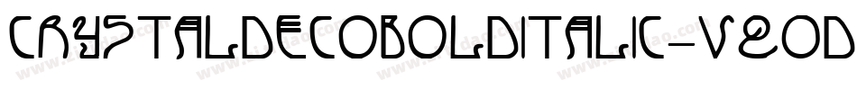 CrystalDecoBoldItalic-vq0D字体转换