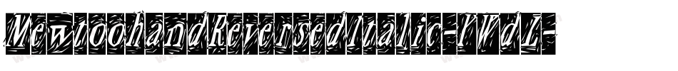 MewtoohandReversedItalic-YWdL字体转换