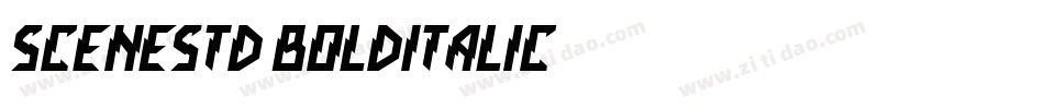 SceneStd-BoldItalic字体转换