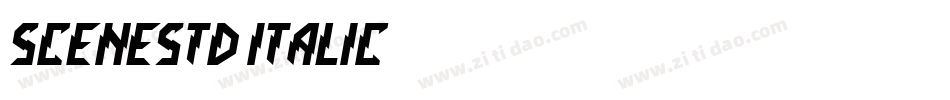 SceneStd-Italic字体转换