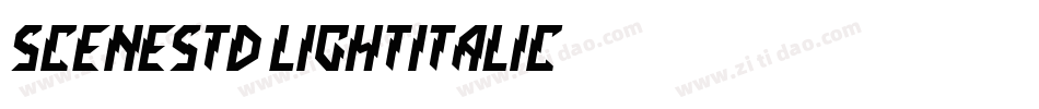 SceneStd-LightItalic字体转换