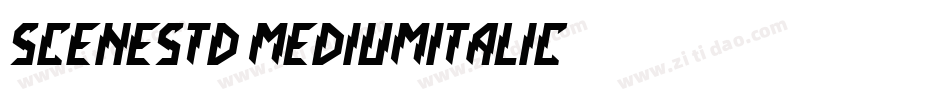 SceneStd-MediumItalic字体转换