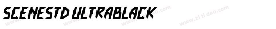 SceneStd-UltraBlack字体转换