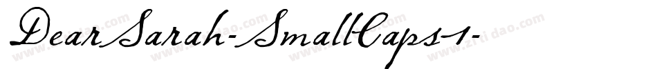 DearSarah-SmallCaps1字体转换