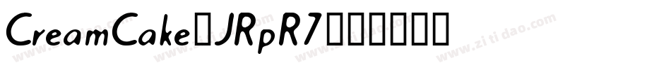 CreamCake-JRpR7字体转换