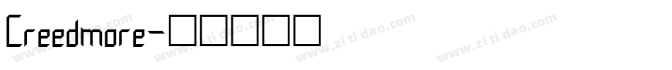 Creedmore字体转换