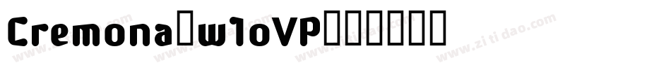 Cremona-w1oVP字体转换