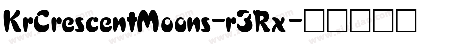KrCrescentMoons-r3Rx字体转换