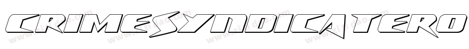 CrimeSyndicateRotateRegular-8G9D字体转换