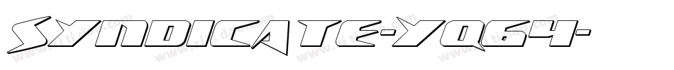 Syndicate-Yq64字体转换