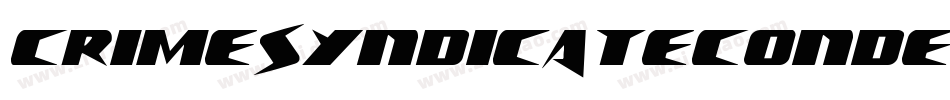 CrimeSyndicateCondensed-2pol字体转换