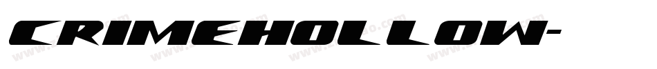 CrimeHollow字体转换