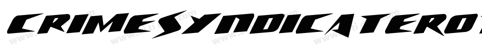 CrimeSyndicateRotalic-BMJV字体转换