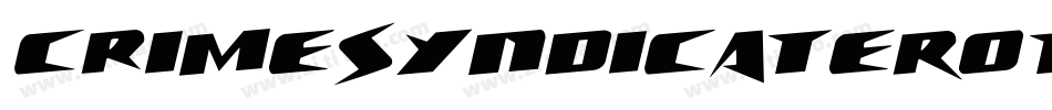 CrimeSyndicateRotateRegular-8G9D字体转换