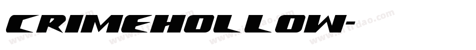 CrimeHollow字体转换