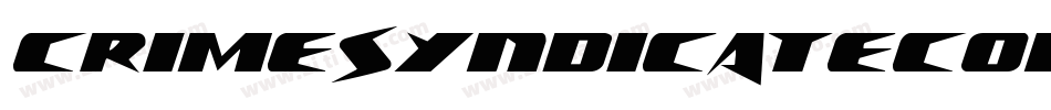 CrimeSyndicateCondensed-2pol字体转换