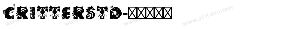 CritterStd字体转换