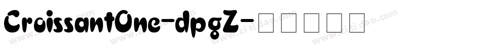 CroissantOne-dpgZ字体转换