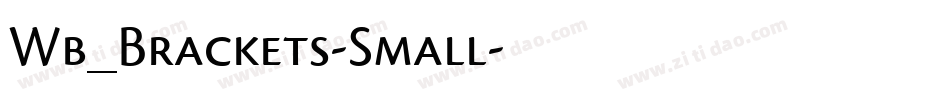 Wb_Brackets-Small字体转换