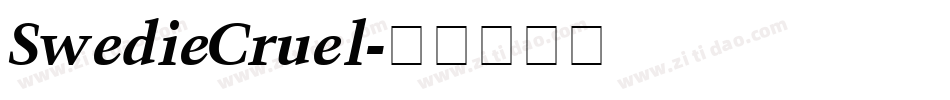 SwedieCruel字体转换