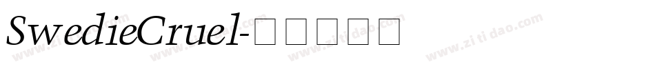 SwedieCruel字体转换