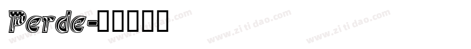 Perde字体转换