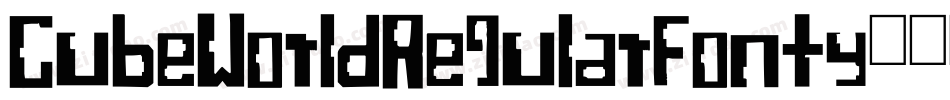 CubeWorldRegularFonty-3566字体转换