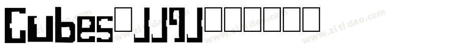 Cubes-jjgj字体转换