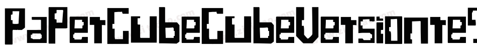 PaperCubeCubeVersionregular-ejJO字体转换
