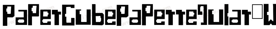 PaperCubePaperregular-WP59字体转换